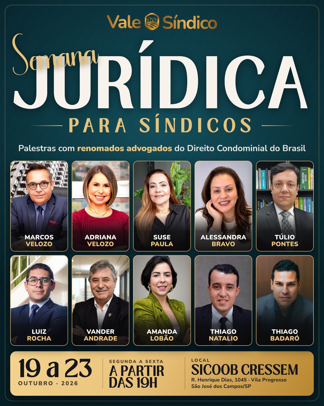 Folder da Semana Jurídica para Síndicos